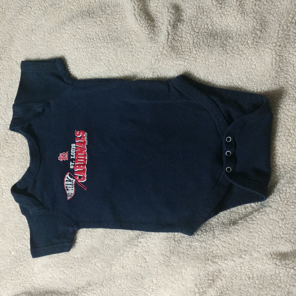 2/$20 St. Louis Cardinals Navy Blue 18 Month Onesie Like NEW